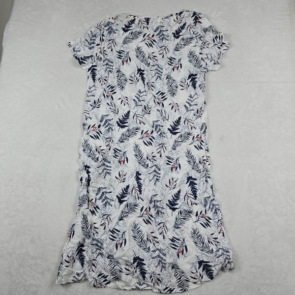 Step In Style Women's Size‎ Large White Floral Short Sleeve Dress New - Picture 6 of 6